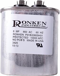 Performance Plus Carts Ronken 36 Volt Capacitor | 6 MFD #2390 | Compatible with Select Electic Club Car, Columbia, and Harley-Davidson Golf Cart Models