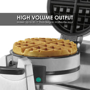 Waring Double Belgian Waffle Maker | 120 V, 1400W / 18x11x12 / Silver Commercial Waffle Makers