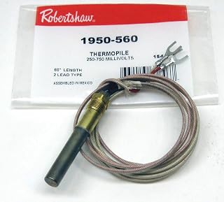 Robertshaw Gas Cooking Heating Thermopile 60" MilliVolts MV 1950-560
