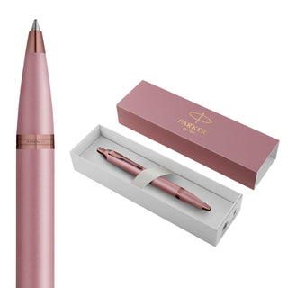 IM Ballpoint Pen | Finishing Touch Collection | Mauve Finish | Medium Point with Blue Ink Refill | Gift Box by Parker – 1 Count (Pack of 1), Mauve, Model 2235416