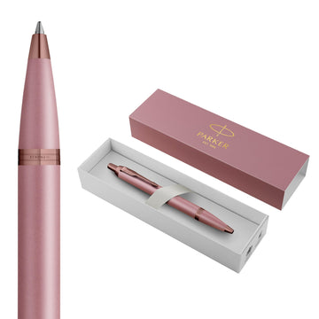 IM Ballpoint Pen | Finishing Touch Collection | Mauve Finish | Medium Point with Blue Ink Refill | Gift Box by Parker – 1 Count (Pack of 1), Mauve, Model 2235416