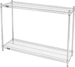 Nexel ESD, 2 Tier, Wire Shelving Starter Unit, 48" W x 14" D x 34" H