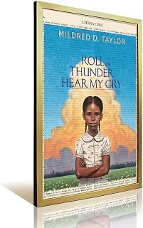 GGUU Mildred D Taylor Roll Of Thunder Hear My Cry Wall Art Posters | Canvas for Living Room, Bedroom, Home Office Decor prints gift golden-style 16x24inch