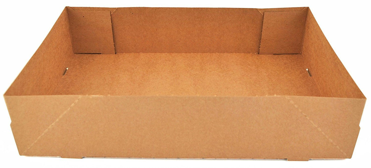 SOUTHERN CHAMPION TRAY Kraft / 13.5" x 9" x 3" / Kraft Non-Window Serving Trays