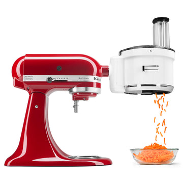 Food Processor Attachment by KitchenAid – Medium, Metal, White, Model KSM1FPA