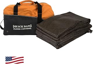 Quick Dam QDDUFF17-4 Flood Barrier Duffel Kit, Black, 4 Piece | 17ft Barriers