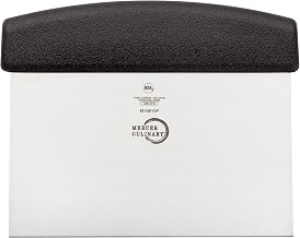 Mercer Culinary Millennia Bench Scraper, 5 7/8 Inch X 3 1/2 Inch Blade, Black Handle