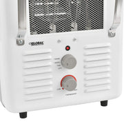 5120 BTU Portable Milkhouse Style Electric Heater by Global Industrial – 10.25"L x 7.9"W x 15.75"H, Steel, White, Model PH-933