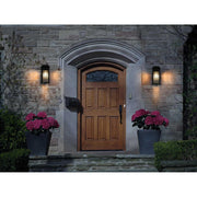 Palmer One Light Outdoor Wall Sconce Black by Lighting Design – Iron, Black