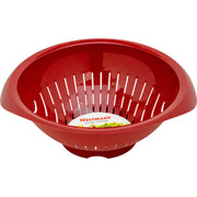 Germany Colander and Strainer with Wide Rim (Red) by Westmark – One Size, Plastic, Red, Model 2424227R