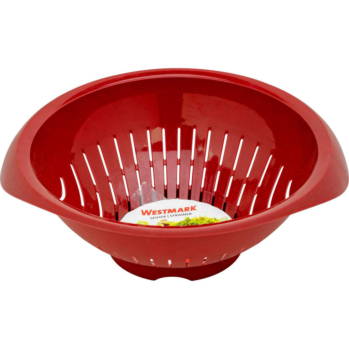 Germany Colander and Strainer with Wide Rim (Red) by Westmark – One Size, Plastic, Red, Model 2424227R