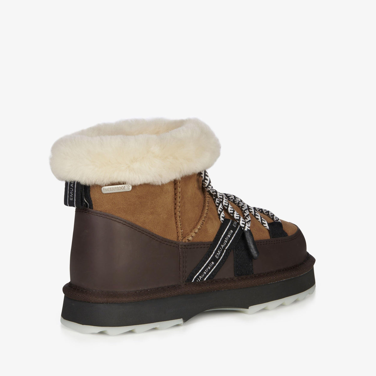 Australia - Blurred Micro Womens Boot by EMU – 10, Sheepskin, Chestnut, Model 195283096533