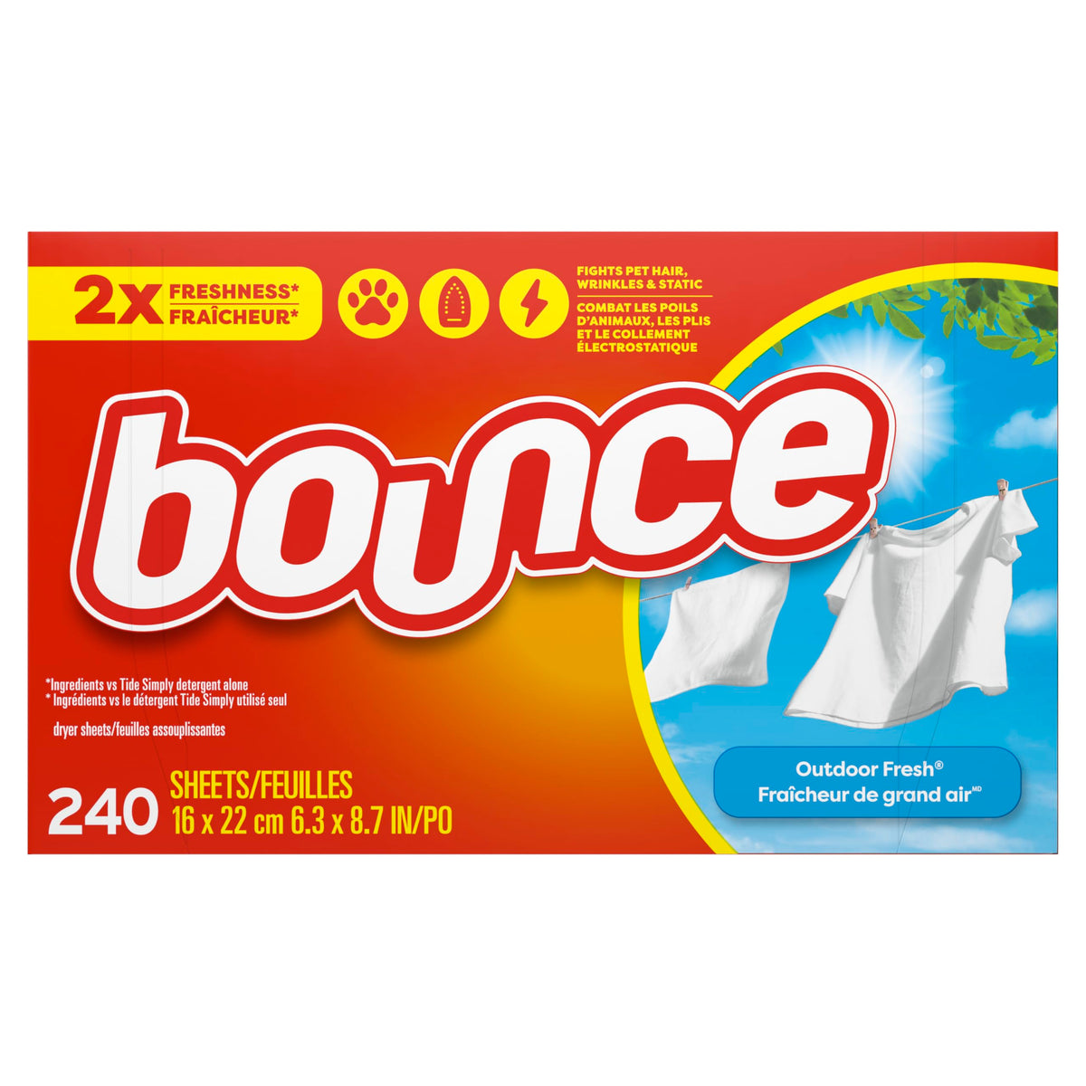 Fabric Softener Sheets by Bounce – 240 Count (Pack of 1), red, Model cecominodo65384