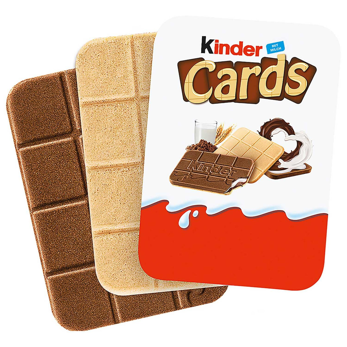 Cards, Chocolate Snack Bars, 2 Packs, 128g Each by Kinder – 4.5 Ounce (Pack of 2), Pack of 2, Model 6584