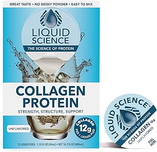 Java House Liquid Science Unflavored Single Serve Collagen Pods - Peel and Pour- Pack of 12