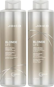 Joico Blonde Life Brightening Shampo & Conditioner | For Blonde Hair | Add Softness & Smoothness | Sulfate Free | Fortified With Monoi & Tamanu Oil
