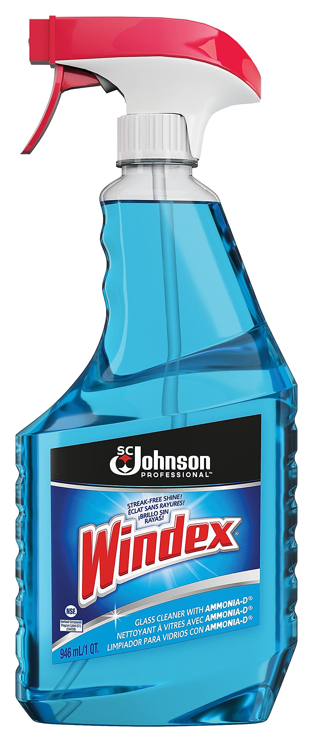 (R) Powerized Glass Cleaner with Ammonia-D by Windex – 32 Fl Oz (Pack of 1), Blue, Model 90135