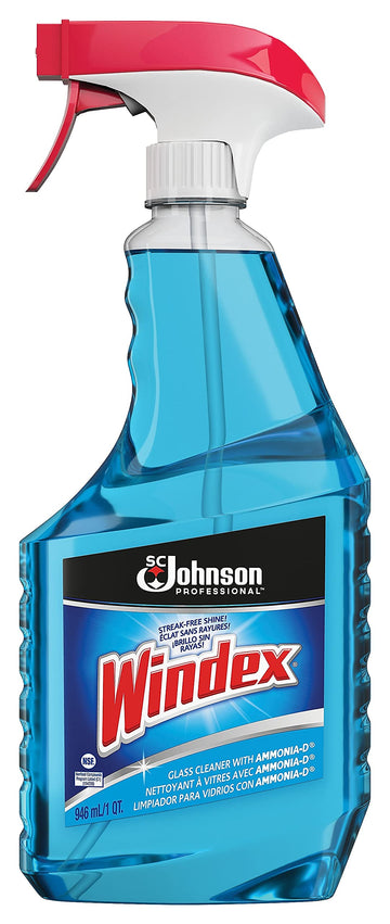 (R) Powerized Glass Cleaner with Ammonia-D by Windex – 32 Fl Oz (Pack of 1), Blue, Model 90135