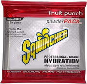 Sqwincher Electrolyte Powder, Fruit Punch Mix, 23.83 oz Packet, 32 Pack | Replenishes electrolytes with fast hydration; low sodium; just add water; each packet makes 2.5 gallons for easy hydration