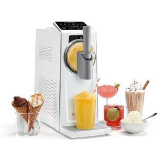 6-in-1 Slushy & Soft-Serve Maker by Cuisinart – Medium, 1.7 quarts, Plastic, White, Model ICE-200