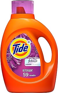 Tide Plus Febreze Freshness Spring & Renewal HE Turbo Clean Liquid Laundry Detergent, 92 fl oz, 59 Loads