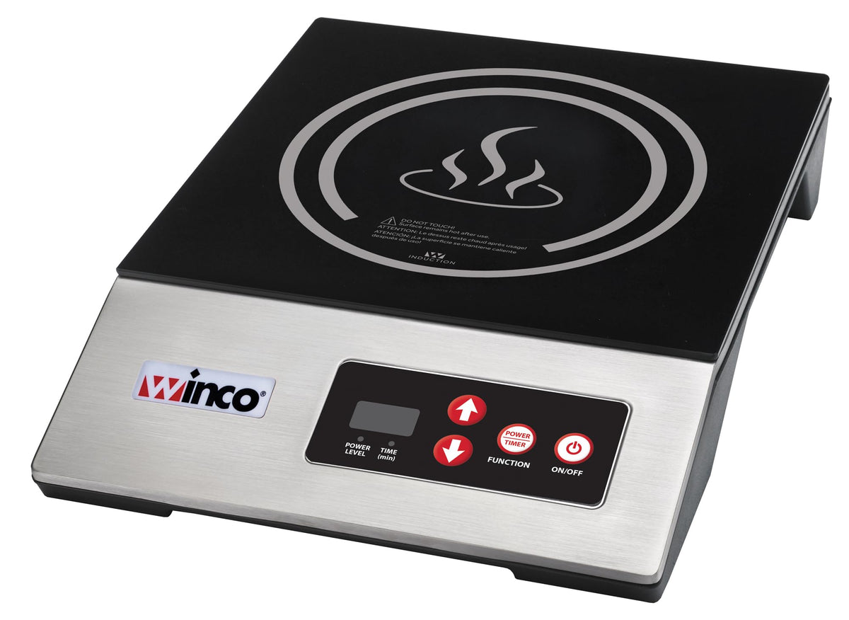 Winco 1800 W (120V, NEMA 1-15P Plug) / Silver/Black / Countertop Countertop Burners