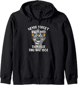 Emu War 1932 Zip Hoodie