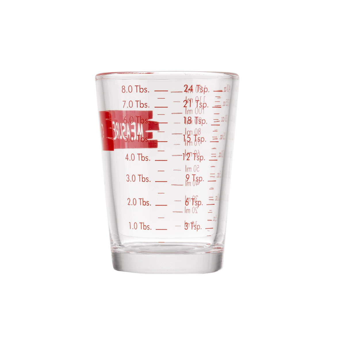 H1433T Measuring Cup Measure-N-Pour by Tablecraft – 2½ x 2½ x 3¼ inches, 118.0 milliliters, Glass, Clear, Model 4336033546