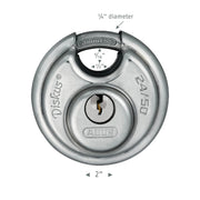 ABUS Stainless Steel Keyed Padlock - photo 2