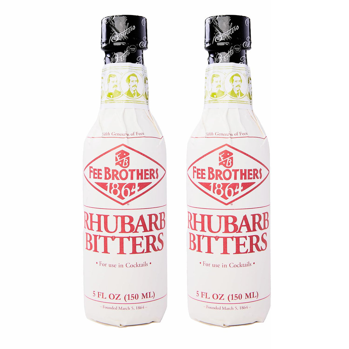 Rhubarb Cocktail Bitters - 5 oz - 2 Pack by Fee Brothers – 5 Fl Oz (Pack of 2), Pack of 2, Model B02PR22