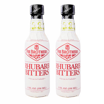 Rhubarb Cocktail Bitters - 5 oz - 2 Pack by Fee Brothers – 5 Fl Oz (Pack of 2), Pack of 2, Model B02PR22