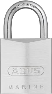 ABUS 75IB/30 Small Stainless Brass Lock with 2 Keys for Locker, Outdoor | Home, 1.2in (30mm) Wide, Keyed Different
