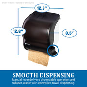 Element Paper Towel Dispenser by San Jamar – Standard, Plastic, Arctic Blue, Model T950