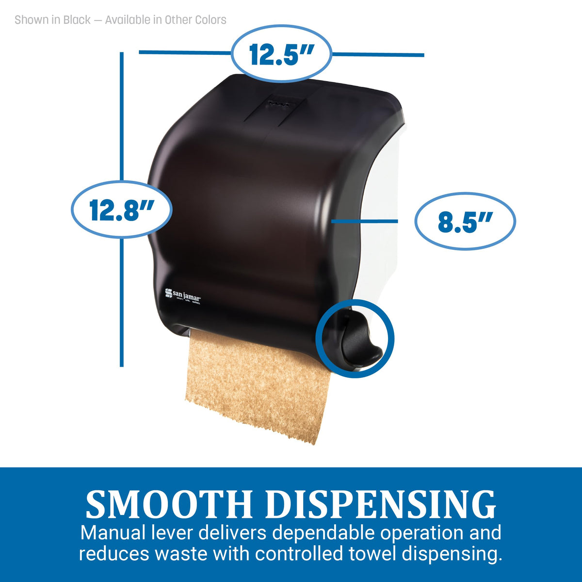 Element Paper Towel Dispenser by San Jamar – Standard, Plastic, Arctic Blue, Model T950