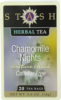 Stash Tea Chamomile Nights Herbal Tea, 20 Count