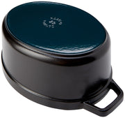 4.25-Quart Oval Cocotte by STAUB – 4.25 quarts, 4.2 liters, Cast Iron, Black, Model 40509-315-0