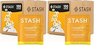 Stash Tea Chamomile Herbal Tea,(packaging may vary),100 Count (Pack of 2)