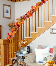 DearHouse Fall Maple Leaf Garland, 5.9 Feet, 2 Pack
