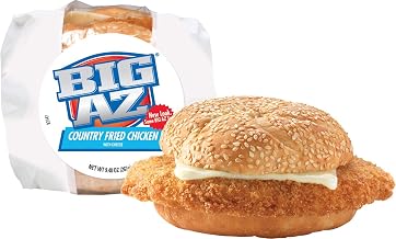 Advance Pierre Big Az Country Fried Chicken Sandwich with Cheese, 9.4 Ounce -- 8 per case.