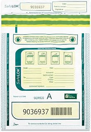 ControlTek SafeLOK Currency Deposit Bag 585089-1 Each