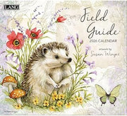Lang Field Guide 2026 Wall Calendar – 13.4" × 12", 12-Month Calendar with Stapled Binding, Linen-Embossed Art by Susan Winget, Garden Wildlife Illustrations