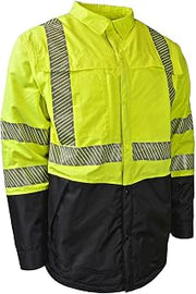 Radians SJ03-3SGR Type R Class 3 Ripstop Quilted Wind Shirt, 2X-Large, Green