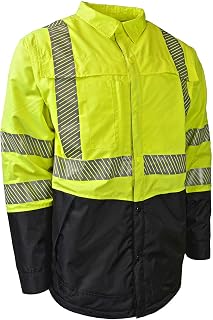 Radians SJ03-3SGR Type R Class 3 Ripstop Quilted Wind Shirt, 2X-Large, Green