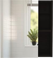 Andes Medicine Single Door Cabinet with Mirror by DEPOT E-SHOP – Small, Engineered Wood, Black, Model DE-GLW4766