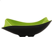 G.E.T. ML-219-G/BK Green/Black 1.9 qt. Flare Bowl, Break Resistant Dishwasher Safe Melamine Plastic, Brasilia Collection