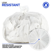 Stock Your Home 200 Pack / 2 Gallon / Clear Trash Bags
