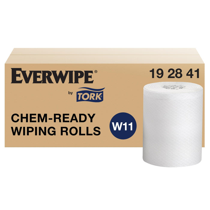 Everwipe by Tork Chem-Ready Wiping Rolls White, Make Your Own Wet Wipes, 6 x 90 wipes, 192841 (01-690)