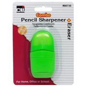 CLI 1 Hole Pencil Sharpener with Eraser by Charles Leonard – Plastic