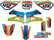 10-20 KING/FWE CX 50 TIGRE Red Complete Kit With Rider I.D. Compatible with Cobra | Senge Graphics Inc