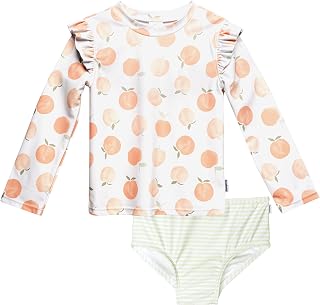 Gerber Baby Girls' Baby and Toddler Girls Long Sleeve Swimsuit